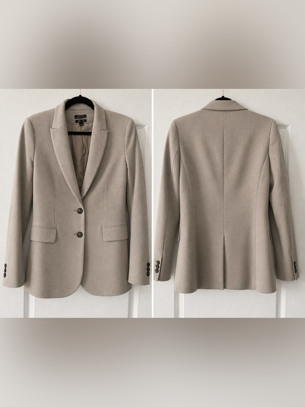 RW&CO. Women's Light Taupe Tailored Blazer